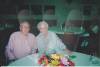 Jennie Nevitt Ney Barber at the Springville Utah Senior Citizen&#039;s Center with a friend